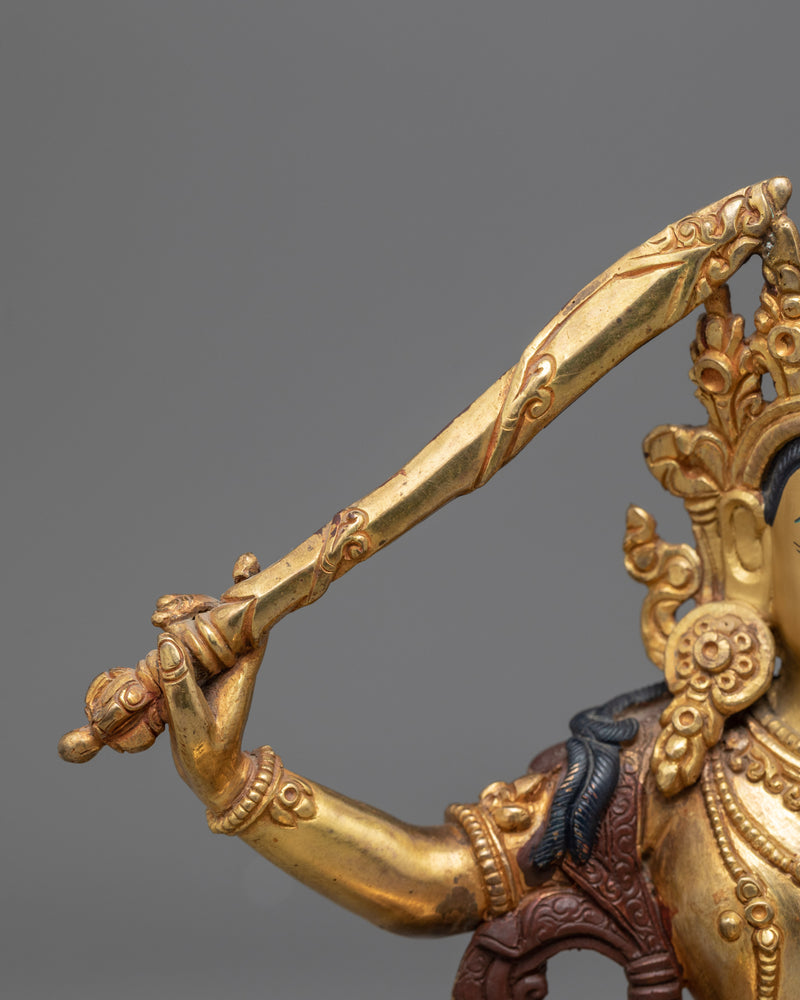 Manjushri Buddhism Bodhisattva Statue |  Wisdom Deity of Buddhism