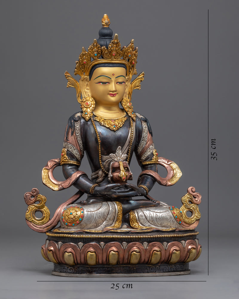 Amitayus Mantra Practice Statue | Buddhist Deity Of Longevity Art Craft