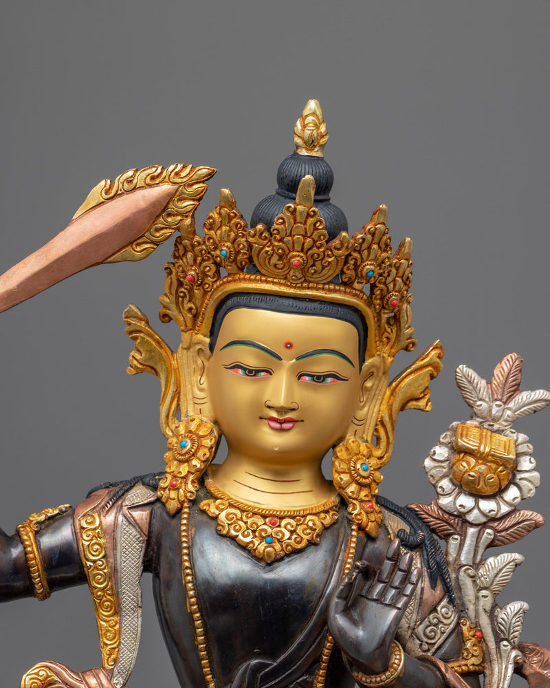 Manjushri Buddha Statue | Traditional Himalayan Art of Nepal