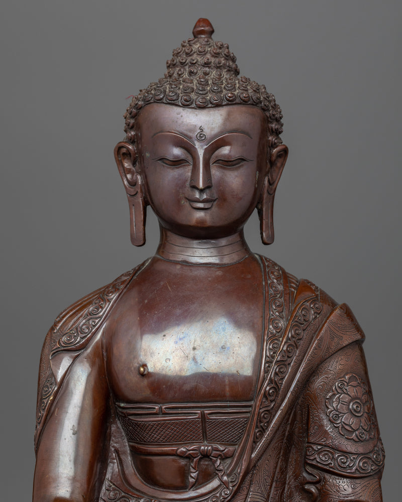 Fasting Buddha Shakyamuni Sculpture | Traditional Buddhist Statue