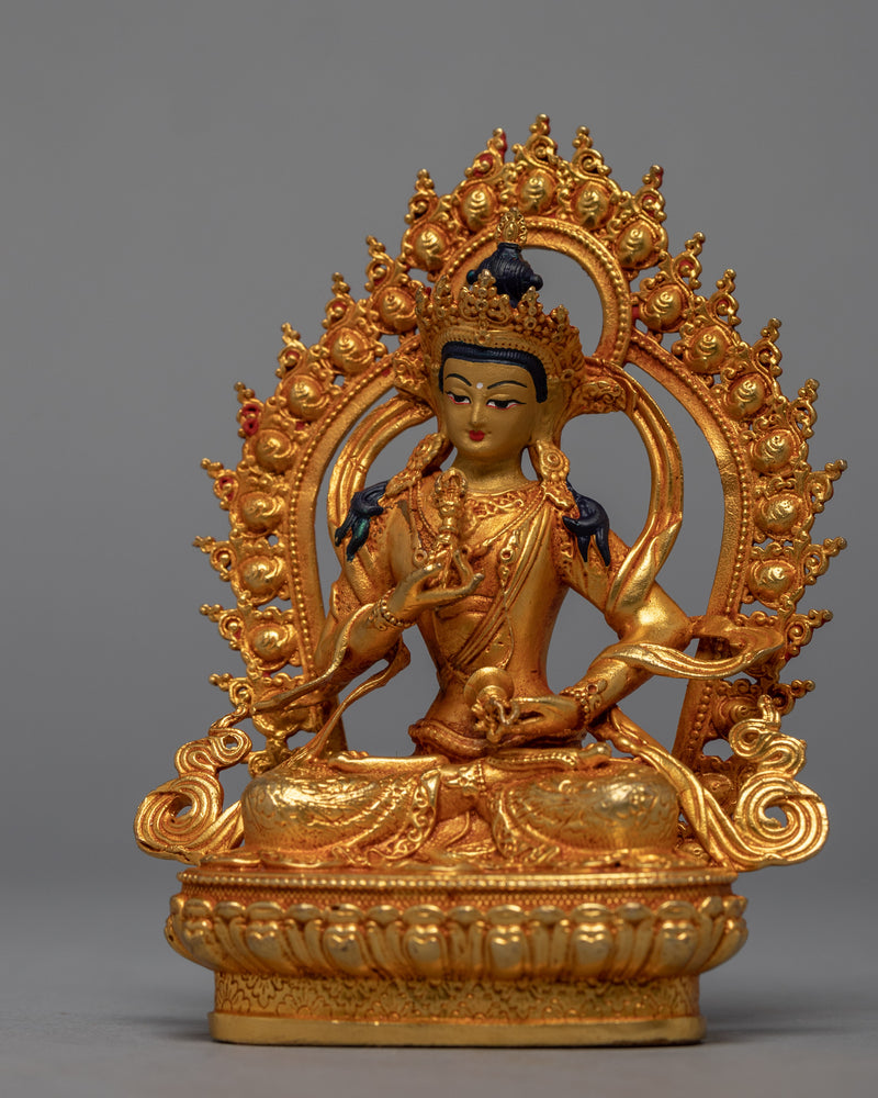 Vajrasattva Mini Sculpture | Traditional Dorje Sempa Art