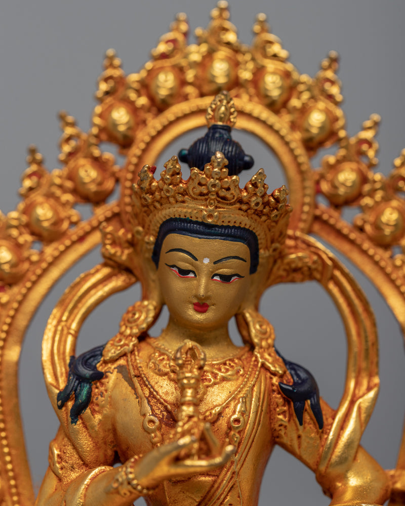 Vajrasattva Mini Sculpture | Traditional Dorje Sempa Art