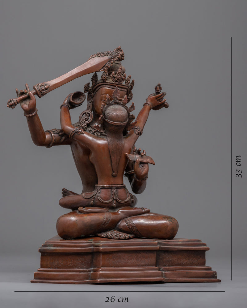 Manjushri Consort Oxidized Statue | Original Himalayan Artwork