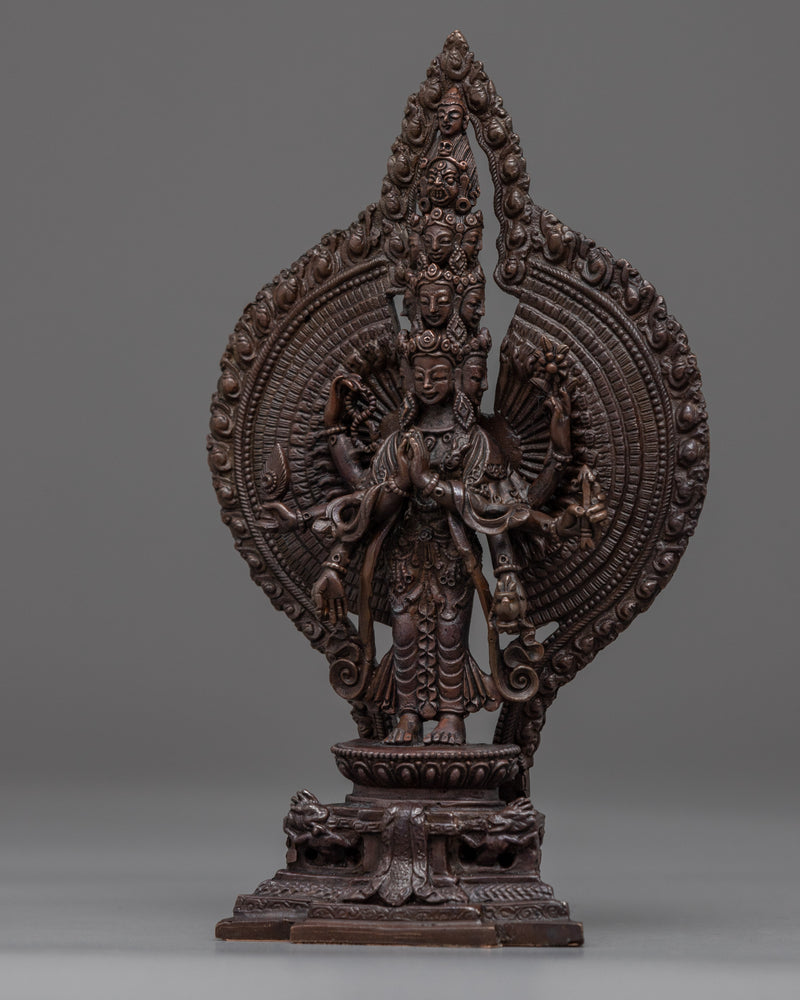 Mini 1000 Arm Chenrezig Statue | Himalayan Buddhism Artwork