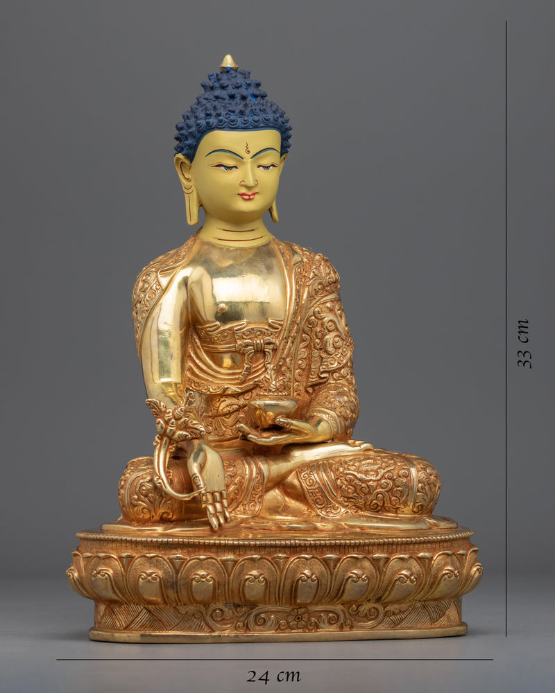 Medicine Master Buddha Statue | Buddhist Spiritual Deity Figurine