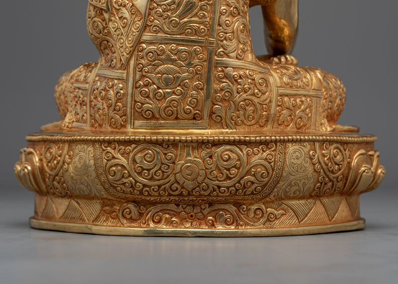 Historical Buddha Shakyamuni Handmade Sculpture | Traditional Buddhist Art