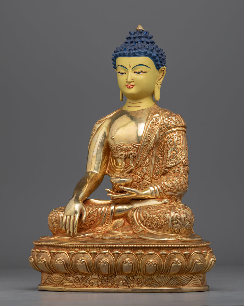 Historical Buddha Shakyamuni Handmade Sculpture | Traditional Buddhist Art