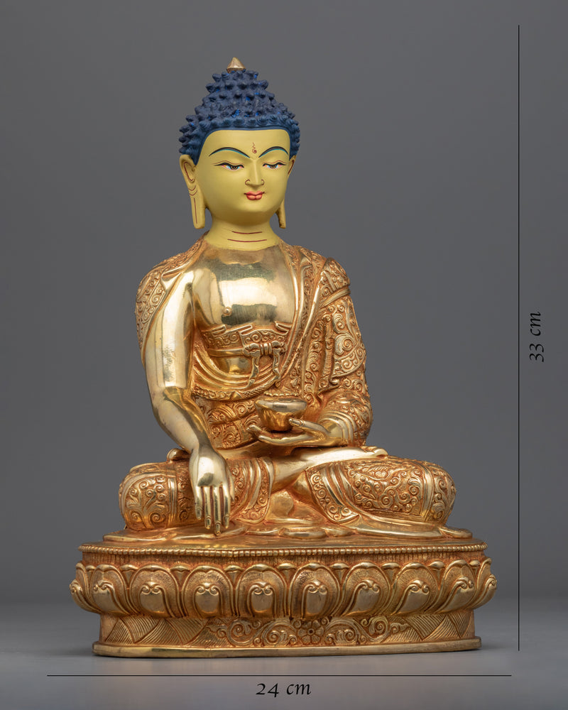 Historical Buddha Shakyamuni Handmade Sculpture | Traditional Buddhist Art