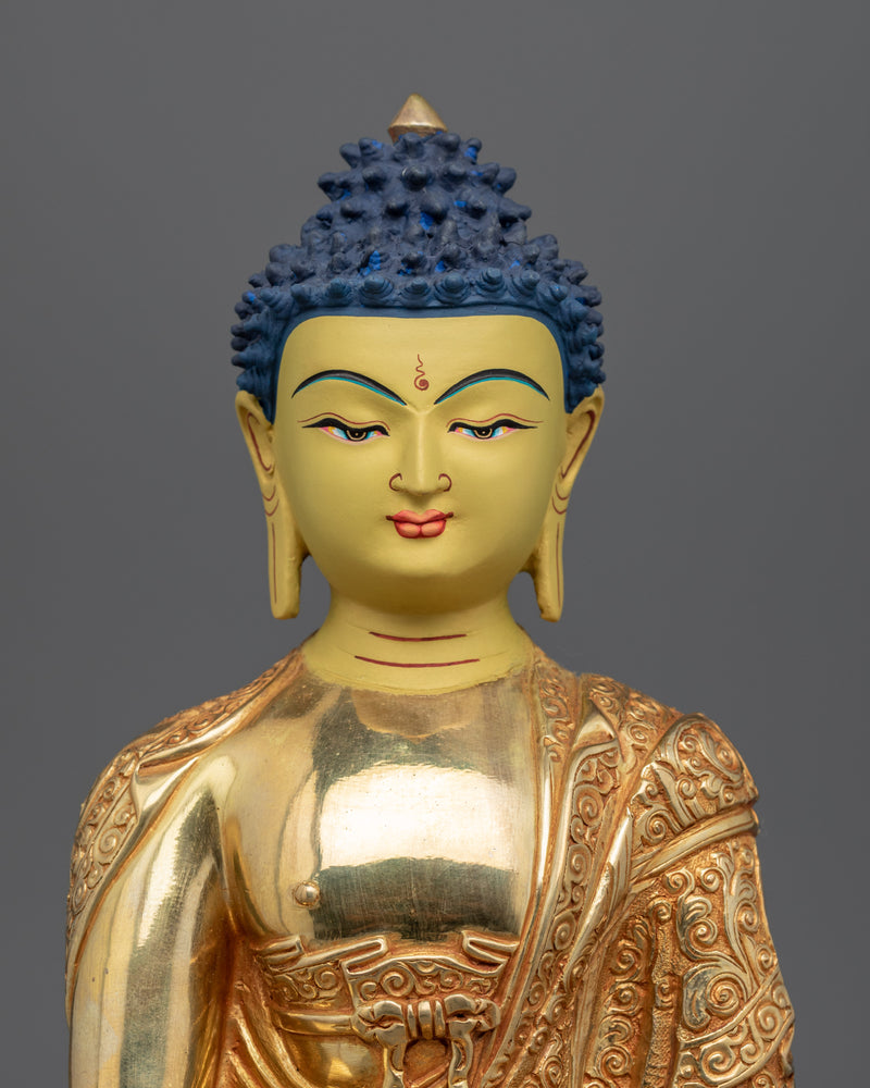 Historical Buddha Shakyamuni Handmade Sculpture | Traditional Buddhist Art