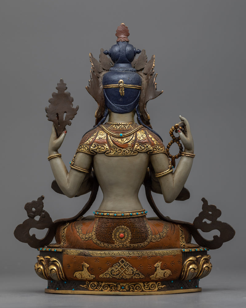 Tibetan Chenrezig Statue | Avalokiteshvara Fine Artwork