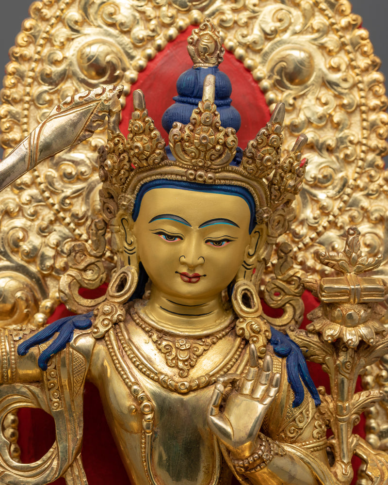 Manjushri Statue Tibetan | Fine Buddhist Artwork