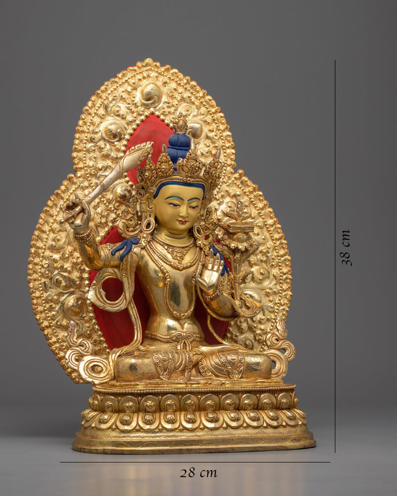 Manjushri Statue Tibetan | Fine Buddhist Artwork