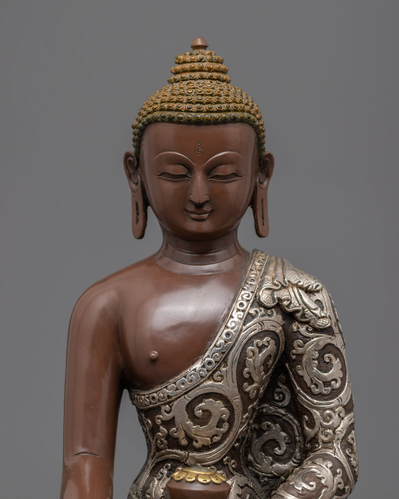 Gautama Buddha Statue | Hand-Crafted and Silver Plated Art