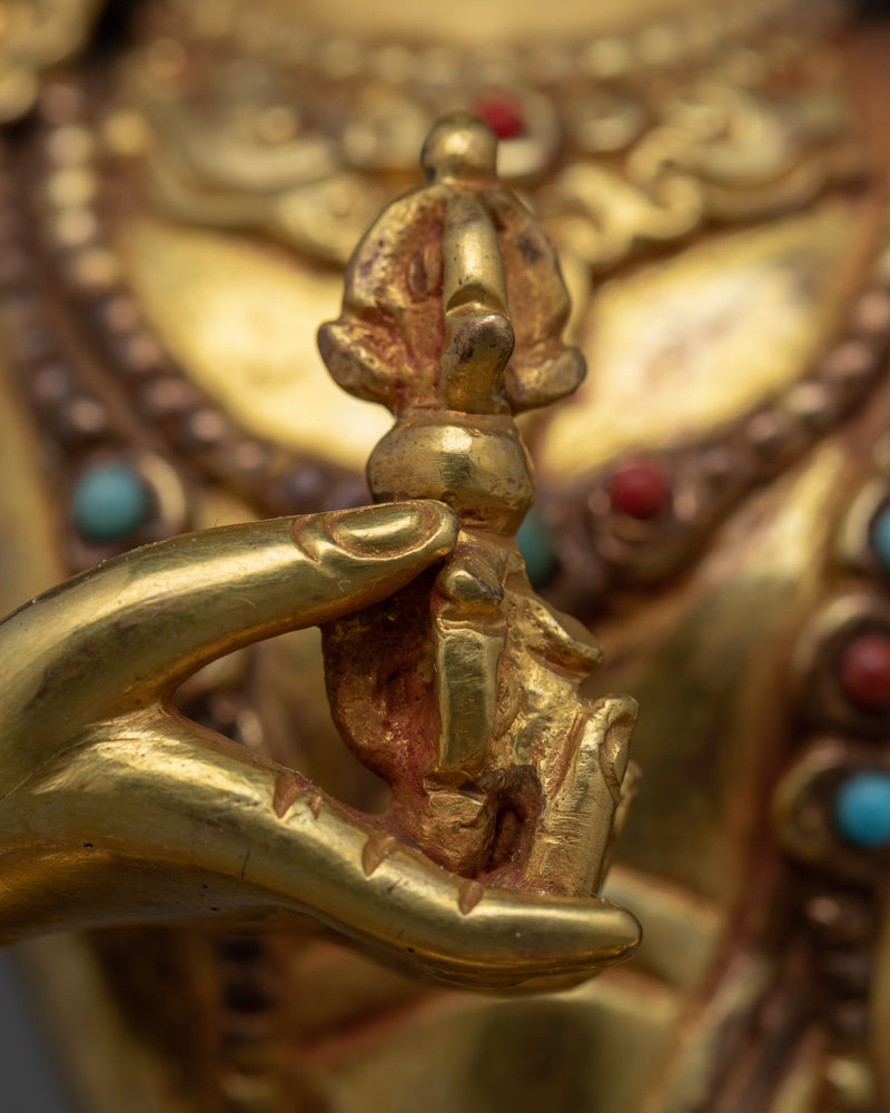 Vajrasattva Meditation Statue | Tibetan Dorje Sempa Art of Nepal