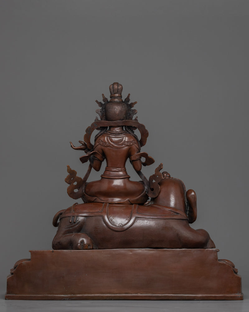 Bodhisattva Manjushri Wenshu | Handmade Fine Figurine of Nepal