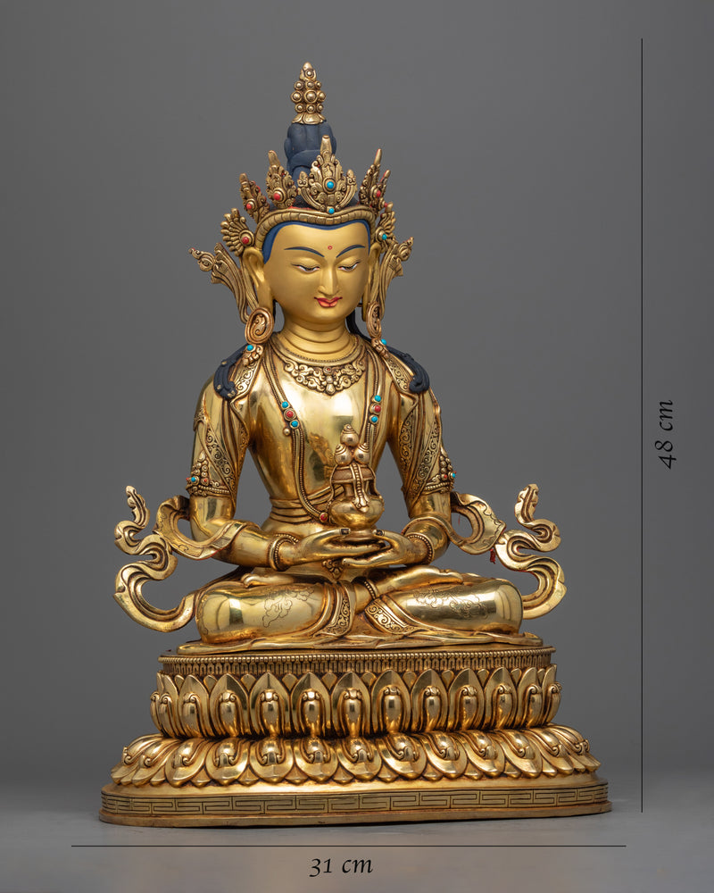 Long Life Mantra of Buddha Amitayus | Handmade Buddhist Statue