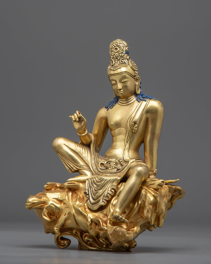 Gold Gilded Bodhisattva Guanyin Statue | Avalokiteshvara, Bodhisattva of Compassion