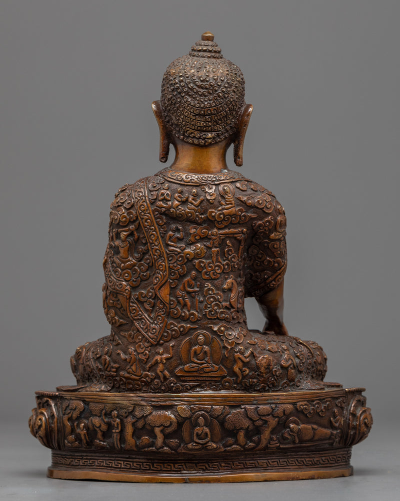 Siddhartha Gautama Real Himalayan Art | Shakyamuni Buddha Hand-Carved Statue