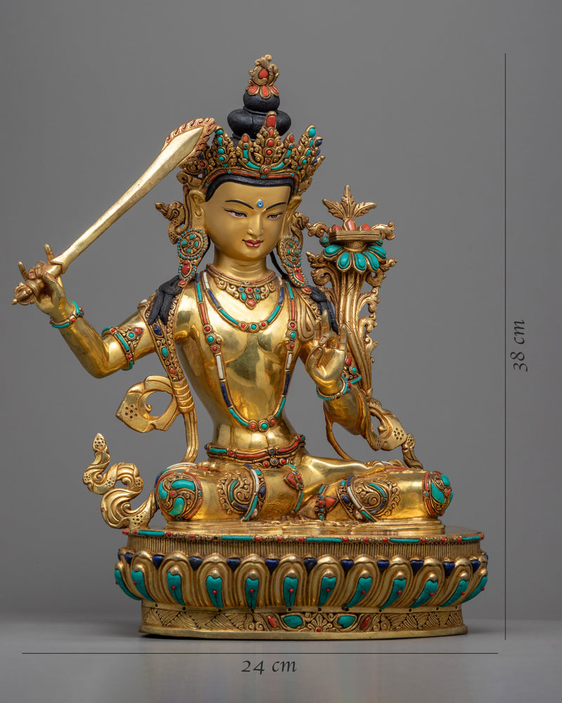 Buddha To Be, Manjushri Statue | Bodhisattva of Wisdom Statue