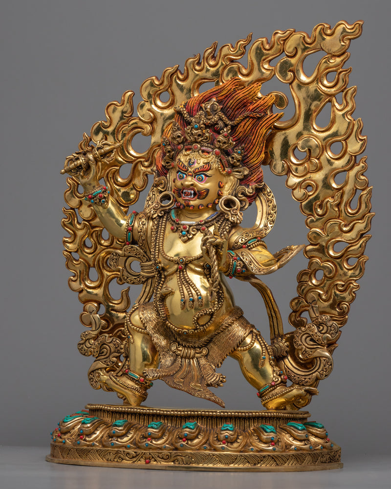 Vajrapani Bodhisattva Statue for Ritual and Meditation | Traditional Himalayan Buddhist Art