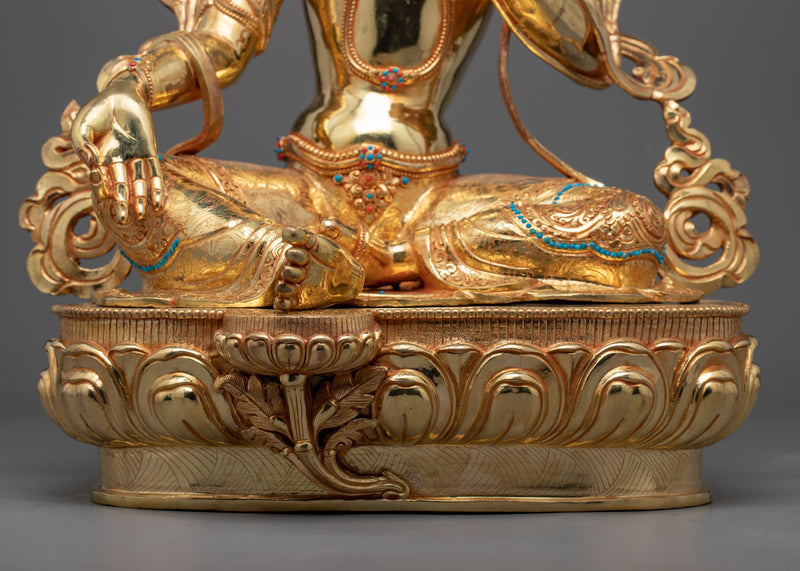 Green Tara Bodhisattva Statue | Female Bodhisattva Art