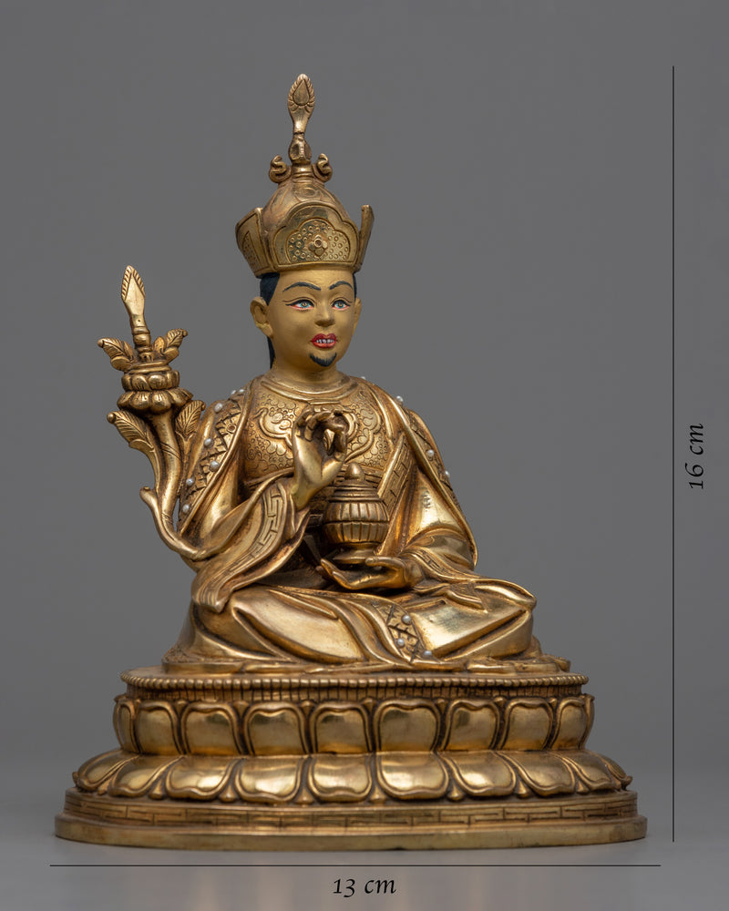 9th Karmapa Wangchug Dorje Statue | A Gleaming Symbol of Wisdom and Leadership