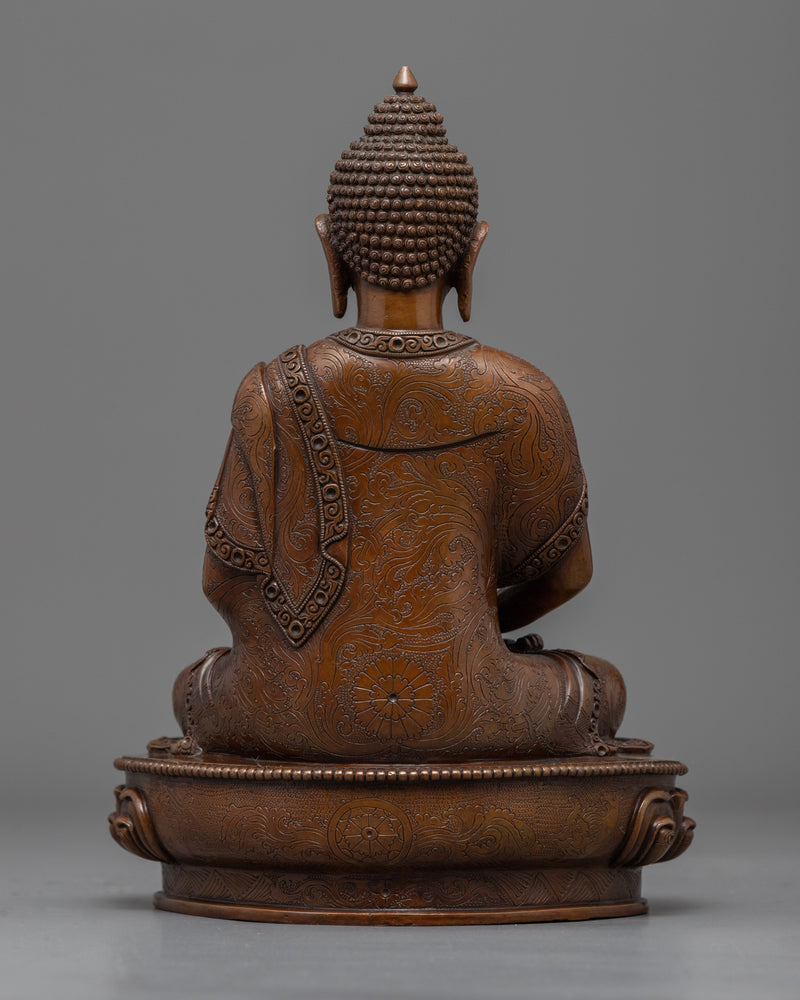 Hand Carved Buddha Amitabha Statue | Himalayan Style Buddhist Statuettes