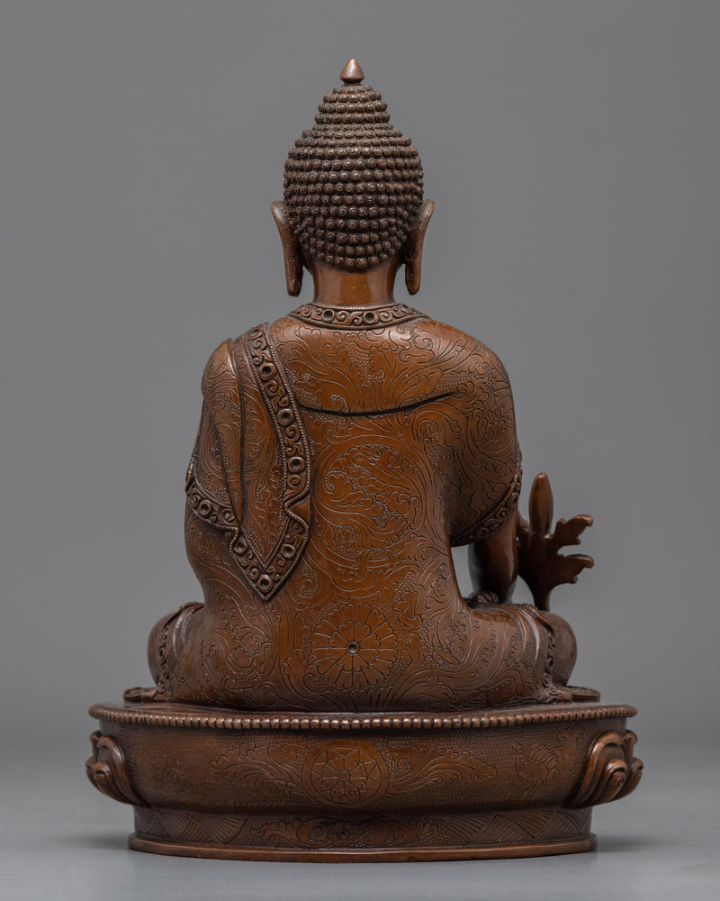 Bhaisajyaguru Medicine Buddha Statue for Meditation and Ritual | Buddhist Statue for Healing