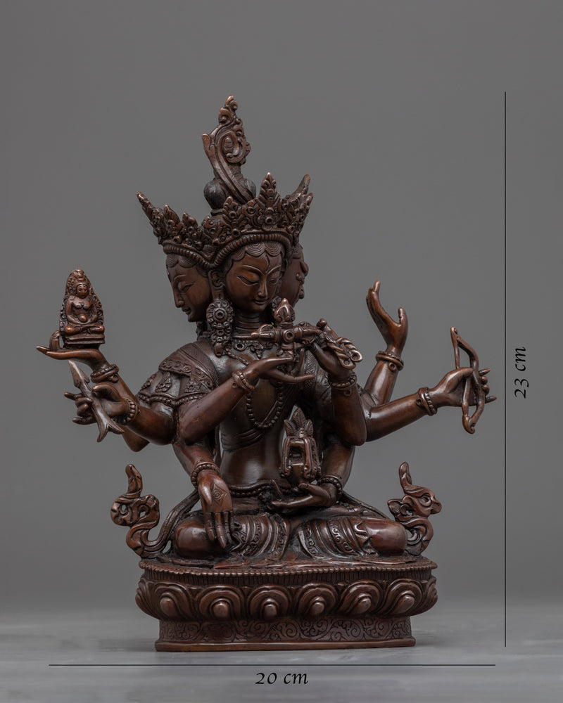 Hand Carved Namgyalma Statue | Ushnishavijaya Statue for Meditation and Ritual