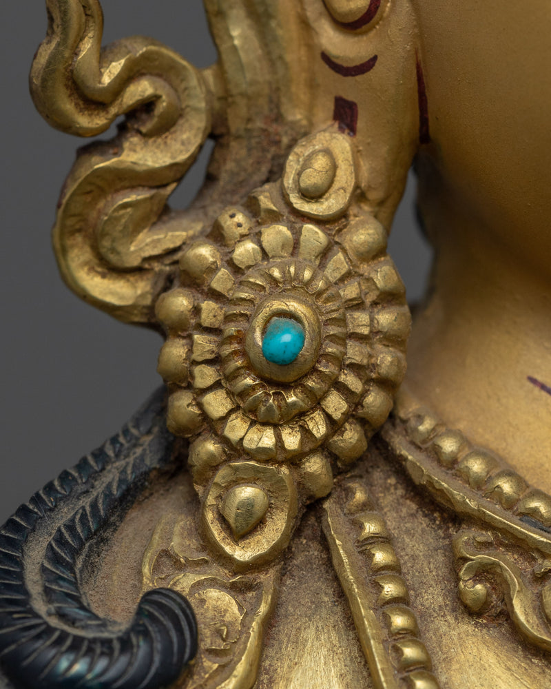 Bodhisattva Vajrasattva Sculpture | Traditional Himalayan Buddhist Artistry