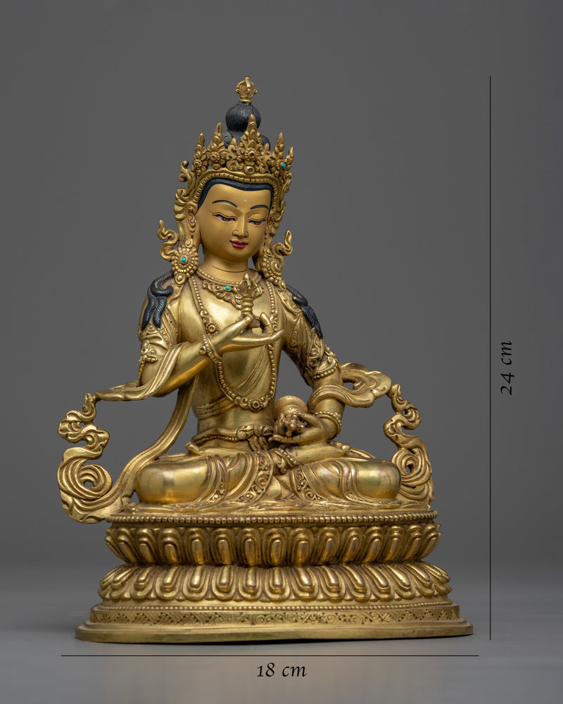 Bodhisattva Vajrasattva Sculpture | Traditional Himalayan Buddhist Artistry