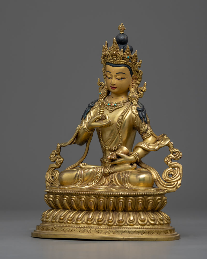 Bodhisattva Vajrasattva Sculpture | Traditional Himalayan Buddhist Artistry