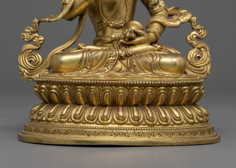 Bodhisattva Vajrasattva Sculpture | Traditional Himalayan Buddhist Artistry