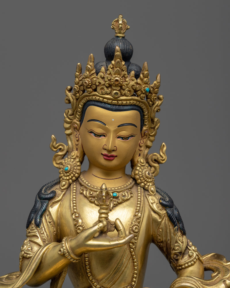 Bodhisattva Vajrasattva Sculpture | Traditional Himalayan Buddhist Artistry