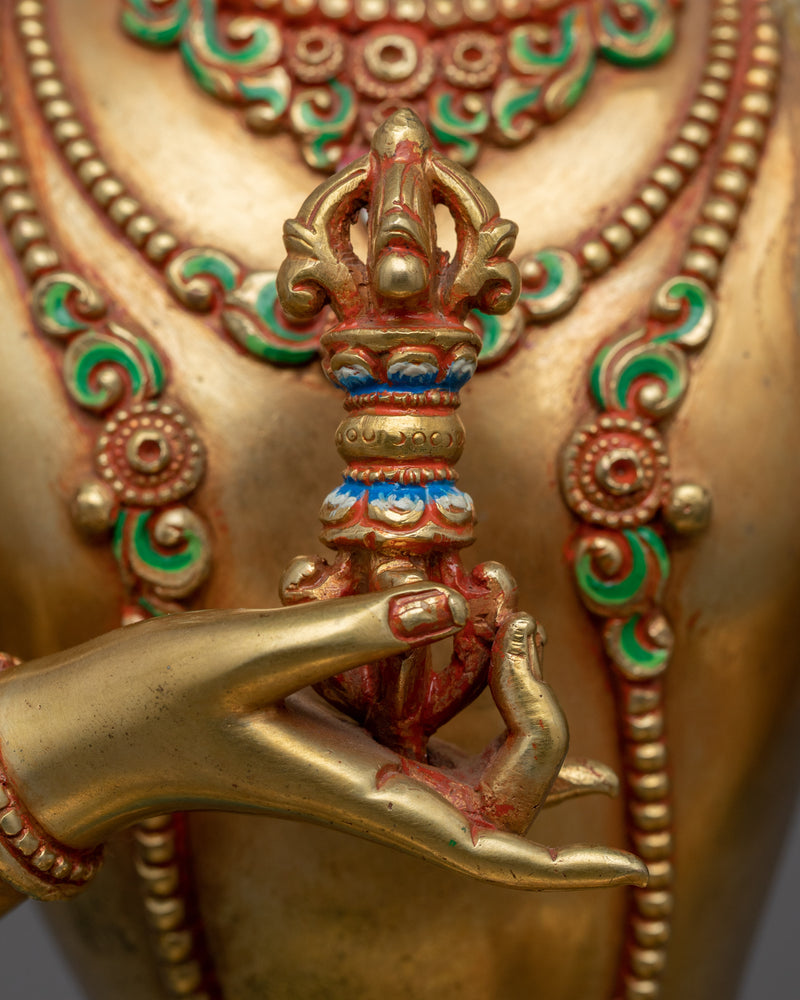 Bodhisattva Vajrasattva Statue for Meditation and Ritual | Traditional Buddhist Artwork