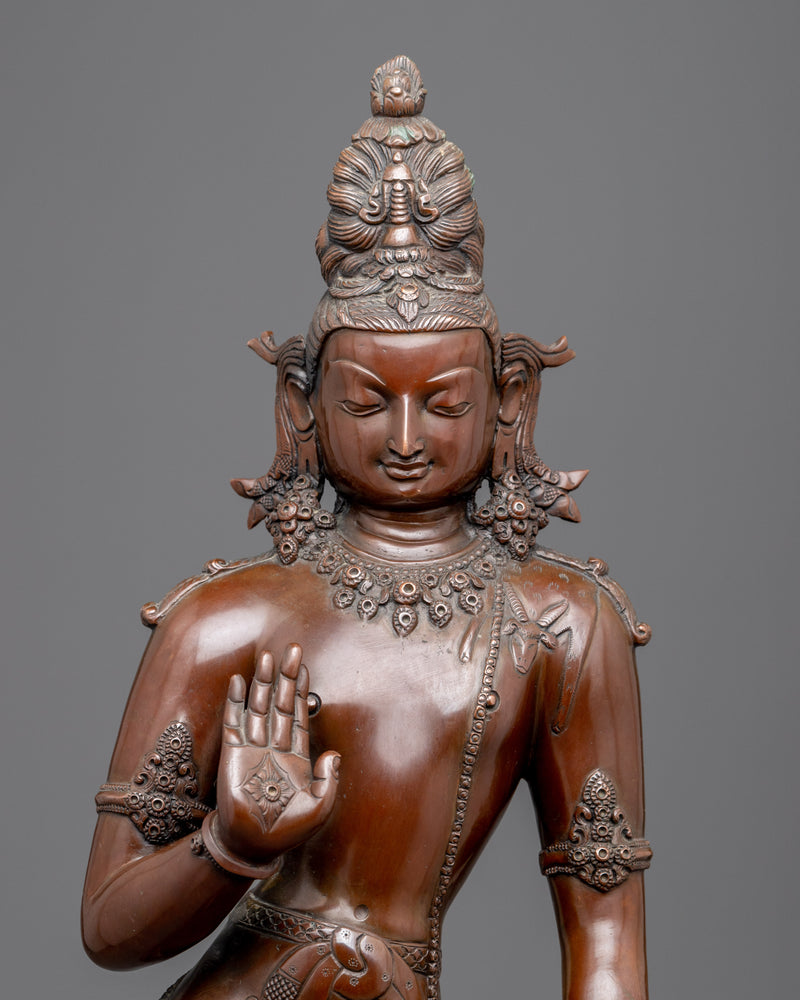 Bodhisattva Chenrezig Statue for Meditation and Ritual | Bodhisattva of Compassion Sculpture