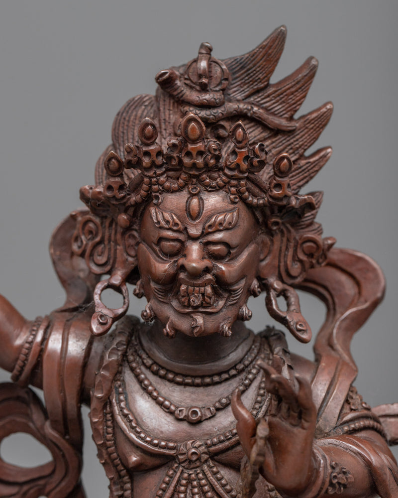 Vajrapani Bodhisattva Statue | Traditional Himalayan Buddhist Artwork