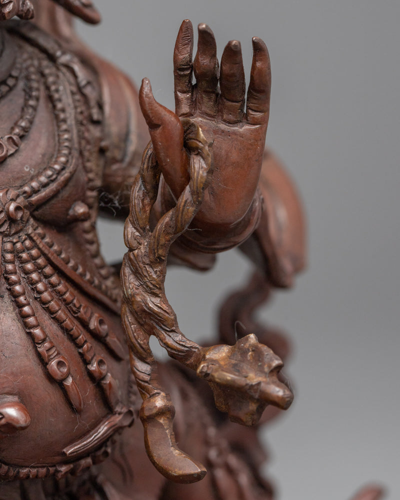 Vajrapani Bodhisattva Statue | Traditional Himalayan Buddhist Artwork