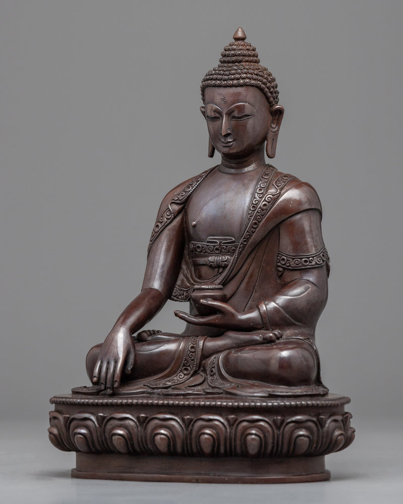 Historical Buddha Shakyamuni Statuette for Meditation | Himalayan Spiritual Buddhist Artwork