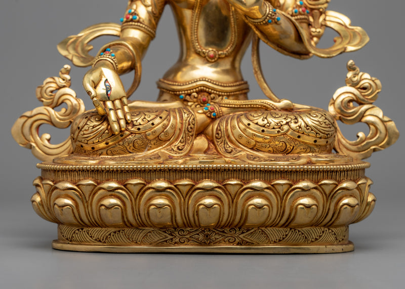 White Tara, Female Bodhisattva Statue | Religious Himalayan Artwork