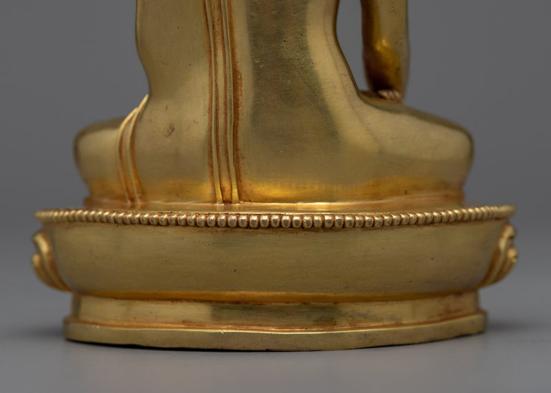 Five Dhyani Buddhas Statues Set | Gold Gilded Buddha Statue Set