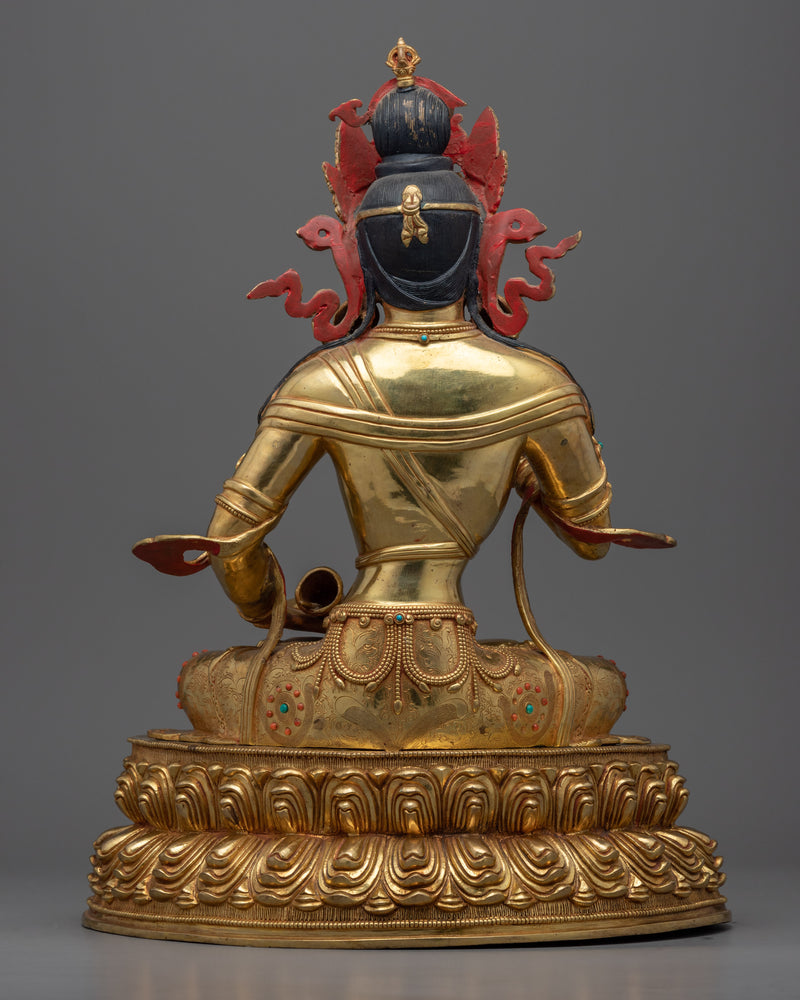 Bodhisattva Vajrasattva Sculpture for Meditation | Handmade in Nepal, Himalayan Buddhist Art