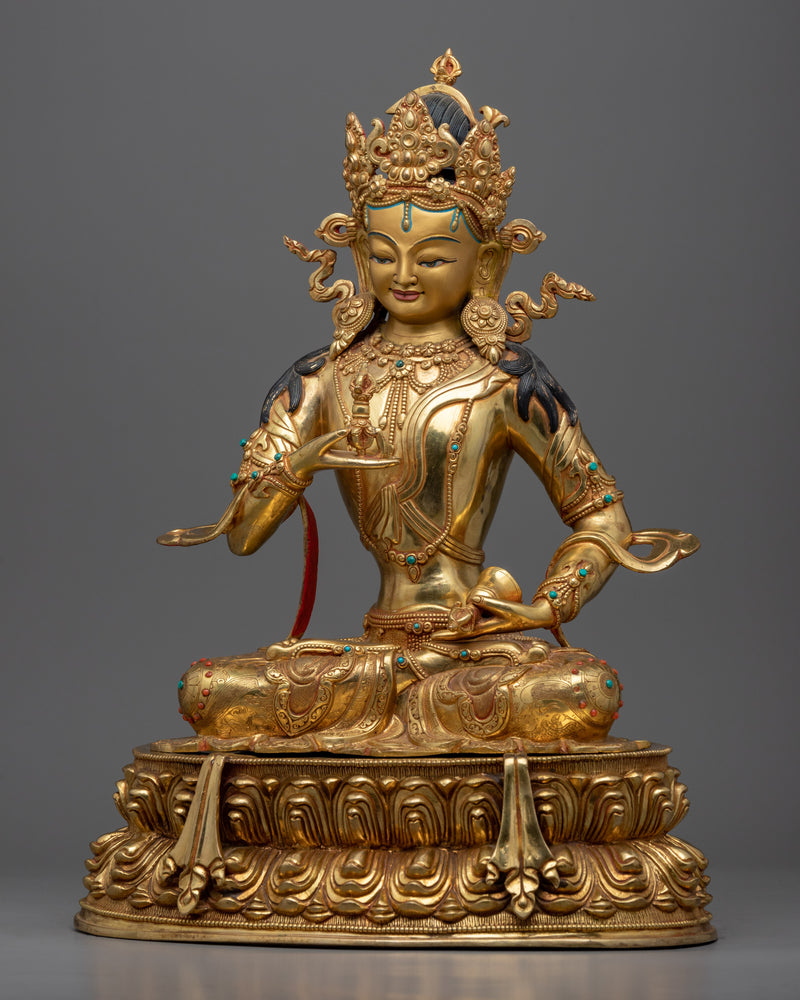 Bodhisattva Vajrasattva Sculpture for Meditation | Handmade in Nepal, Himalayan Buddhist Art