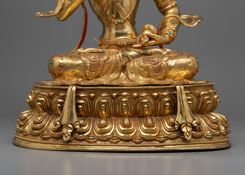 Bodhisattva Vajrasattva Sculpture for Meditation | Handmade in Nepal, Himalayan Buddhist Art