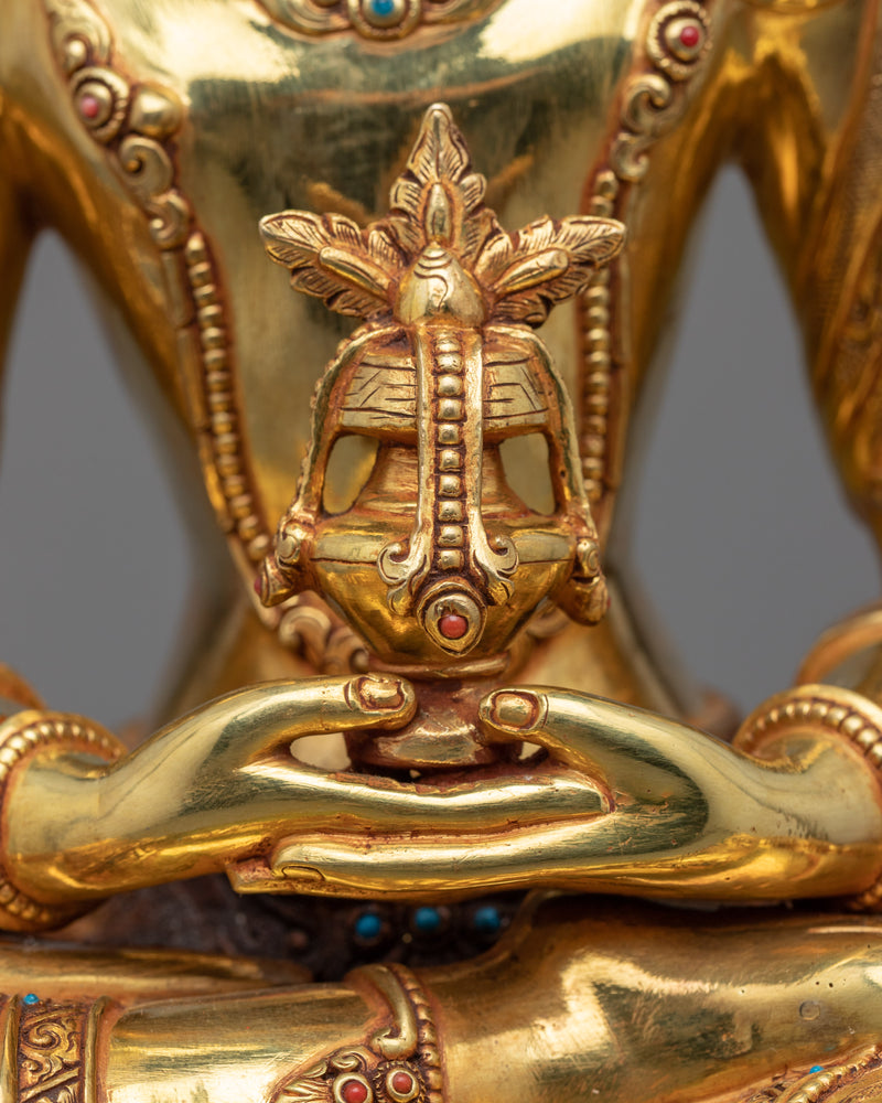 Amitayus Buddha Hand Carved Statue | The Buddha of Endless of Life