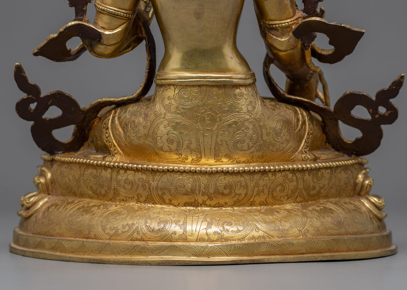 The White Tara Statue | Hand-carved Deity of Health Healing and Compassion