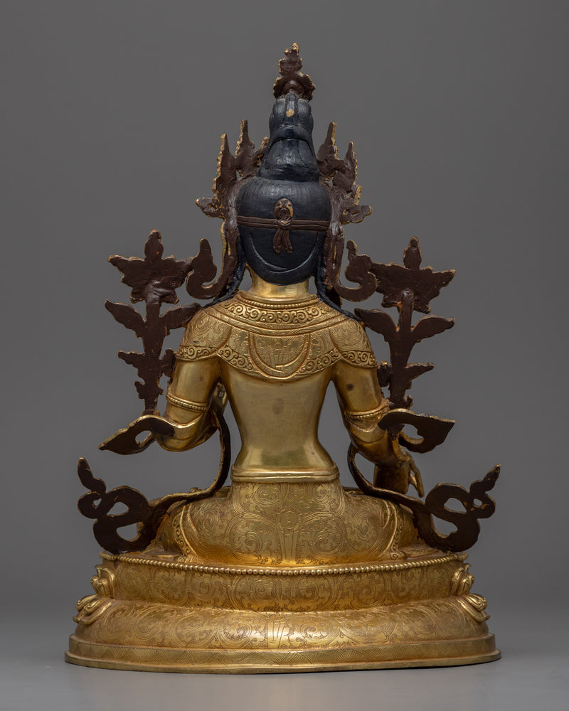 The White Tara Statue | Hand-carved Deity of Health Healing and Compassion