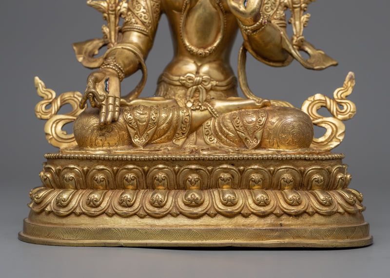 The White Tara Statue | Hand-carved Deity of Health Healing and Compassion