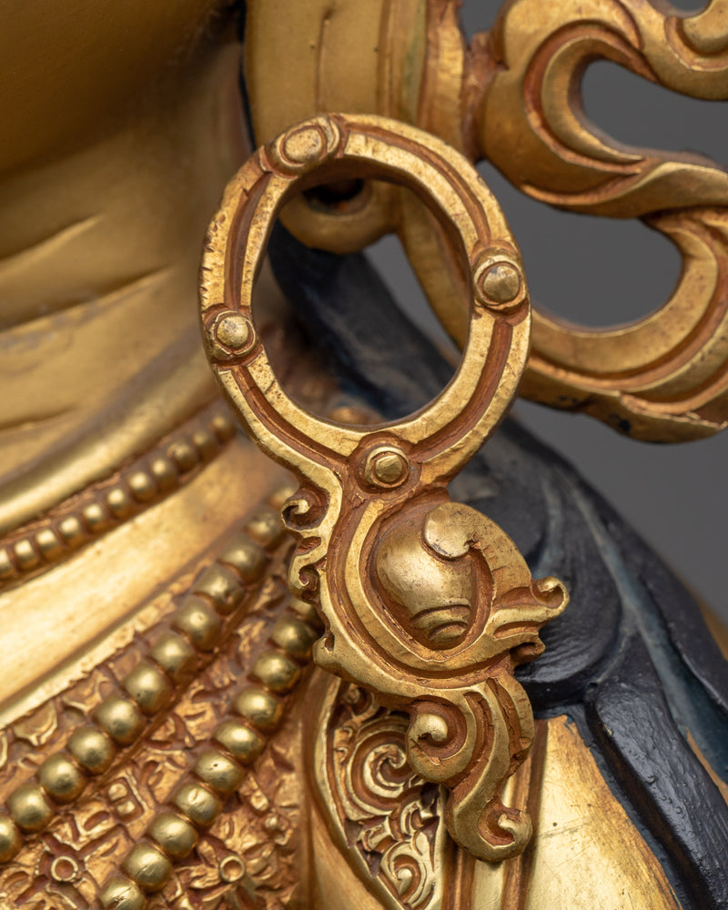 Dorje Sempa Gold Statue | Handmade 24k Gold Gilded Artwork