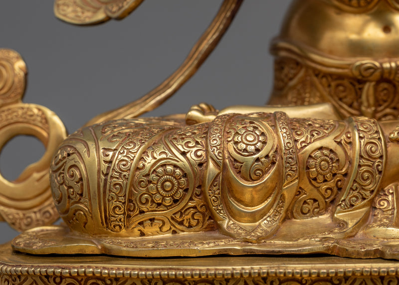 Dorje Sempa Gold Statue | Handmade 24k Gold Gilded Artwork